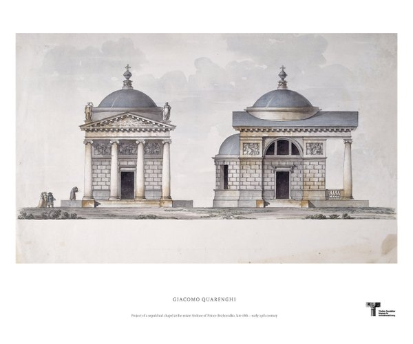 Giacomo Quarenghi. Project of a sepulchral chapel